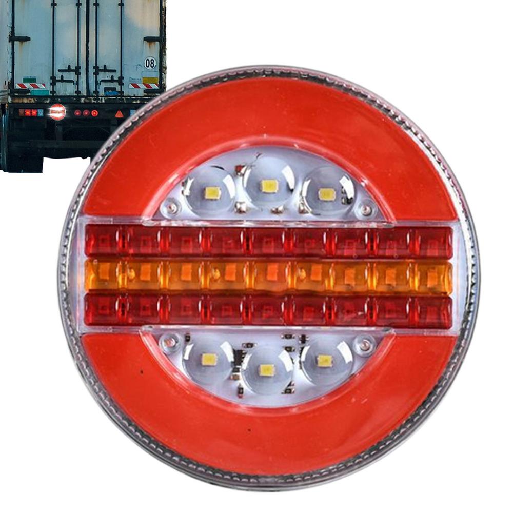 Trailer Brake Lights 4 Inch Truck Brake Lights Round Stop Turn Lamp Signal Warning Lighting Safety Accessories For Car Van Truck