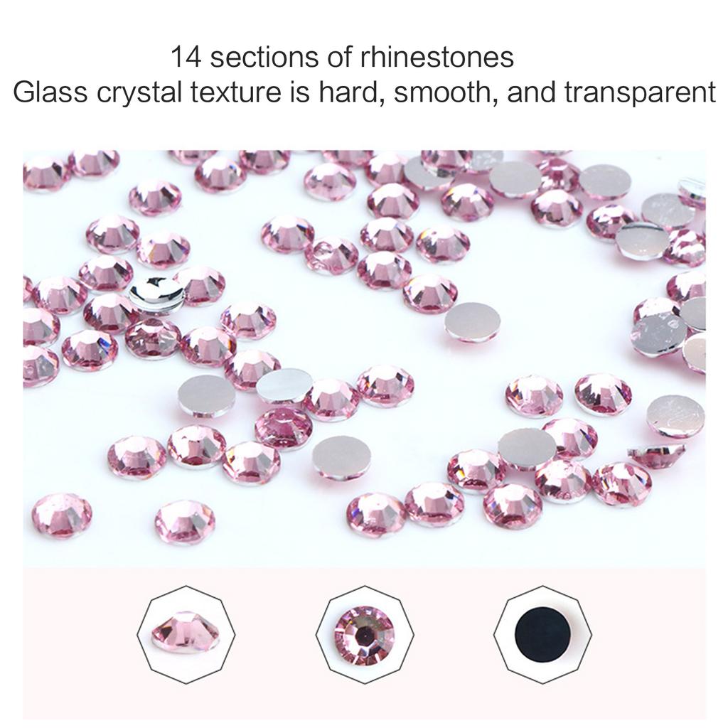 3D Nail Crystal Rhinestones,Flat Back Nail Diamonds Clear Nail Gems Jewels Stones for DIY Nails Art Decor Nail Diamonds