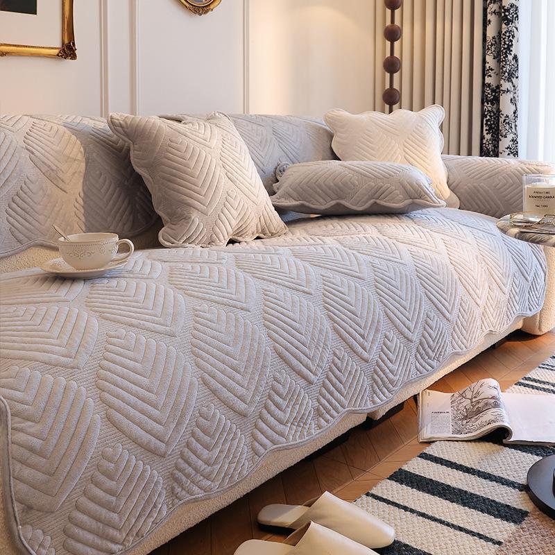 Mittelalterliches Sofakissen Plüsch Herbst Und Winter Leder Sofabezug Neues Verdicktes Sofa Handtuchbezug Kissen
