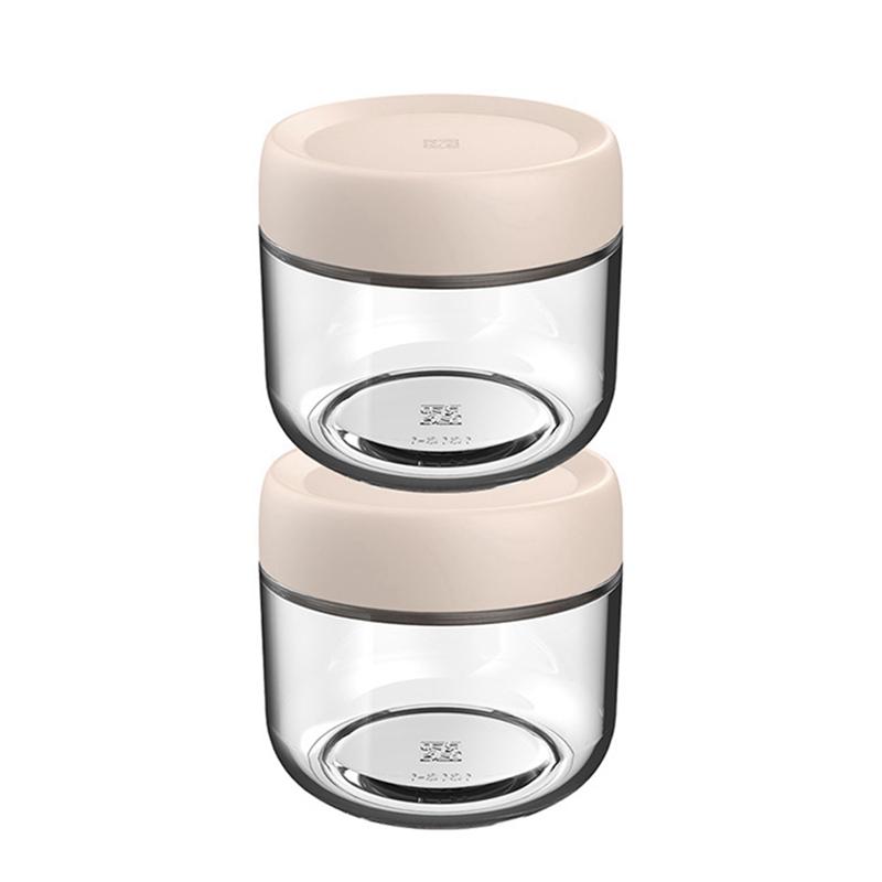 

2pcs 280ml Empty Glass Cream Jar Sealable Food Jar Portable Kitchen Storage Jar Snack Storage Bottle Cosmetic Container белый