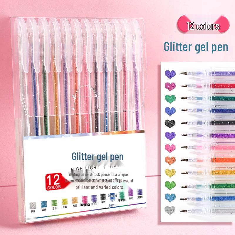 Colorful Gel Pen Set: Star Glitter, Color-Changing, Shiny Journaling Pen for Kids