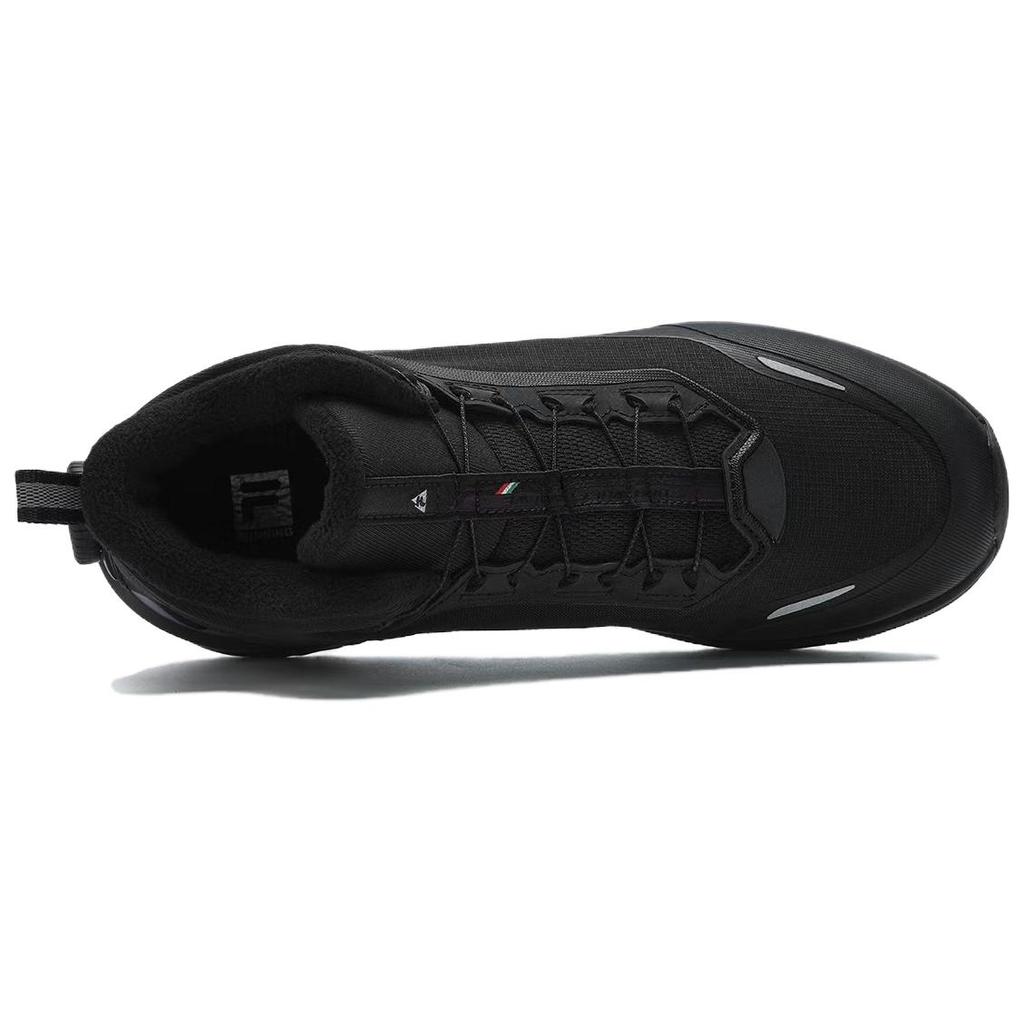 Fila Boa Wolf Simple Comfortable Fleece Mid-Top Outdoor Functional Shoes Women Shoes Black A12W441217FBK