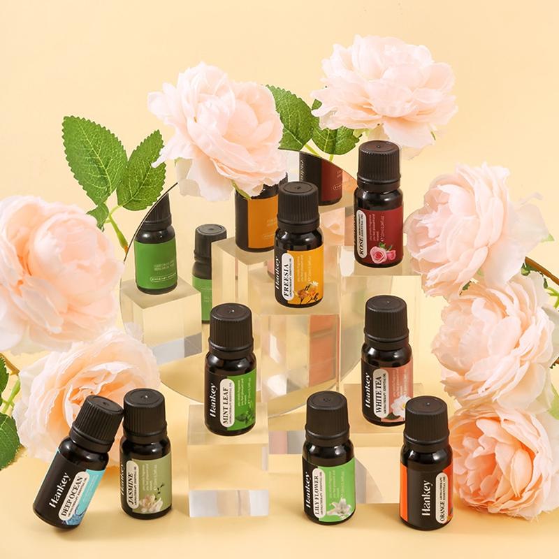10ML Fragrance Essential Oil Pure Nature Oil for Aromatherapy Diffuser DIY Scented Candles Making Sandalwood Sakura Lemon