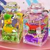 Creative Quicksand Little Yellow Duck Dinosaur Perfume Bottle Backpack Pendant Acrylic Accessory