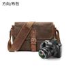 Waterproof Wax Canvas DSLR Camera Bag Outdoor Photography Shoulder With Padded Strap