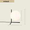 Modern Minimalist Glass Household Table Lamp Nordic Creative Personality Bedroom Bedside Lamp Hoom Decoration Ball Desk Light