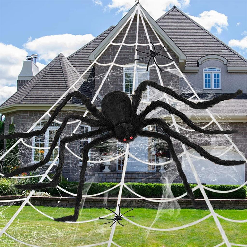 Halloween Decorations Araneid Webs Araneid Silk Cotton Real Big Araneid Bar Scene Layout Props