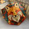 1 PC Automatic Folding Umbrella - Fox Pattern, Portable & Foldable Design with 8 Ribs, Christmas Birthday Gifts