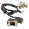 VGA To 5 BNC RGBHV Cable Male Connectors COnnection Cord High Resolution For Digital Screens And Monitors