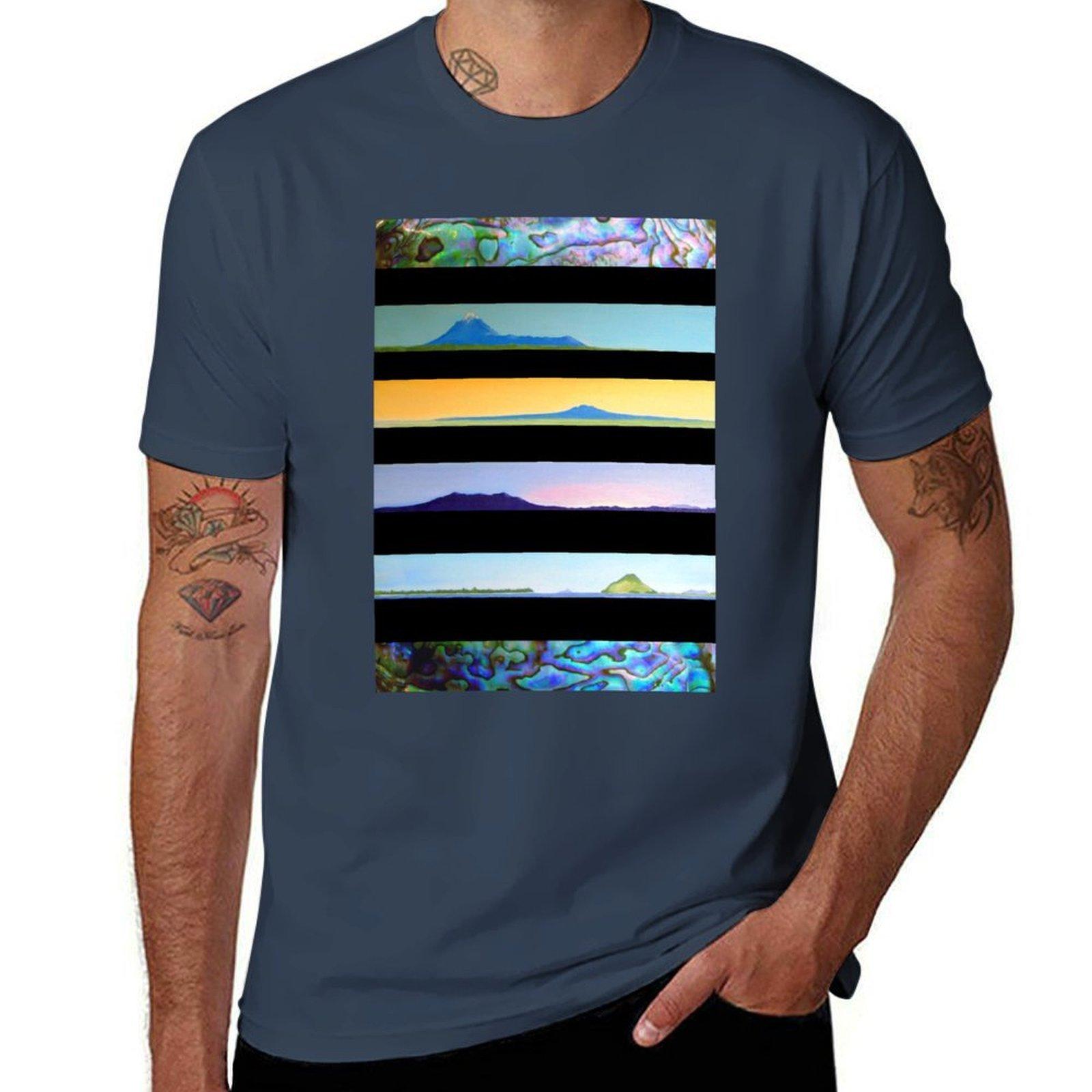 New Zealand Paua Landscapes Tshirt Lightweight Running Tshirt S