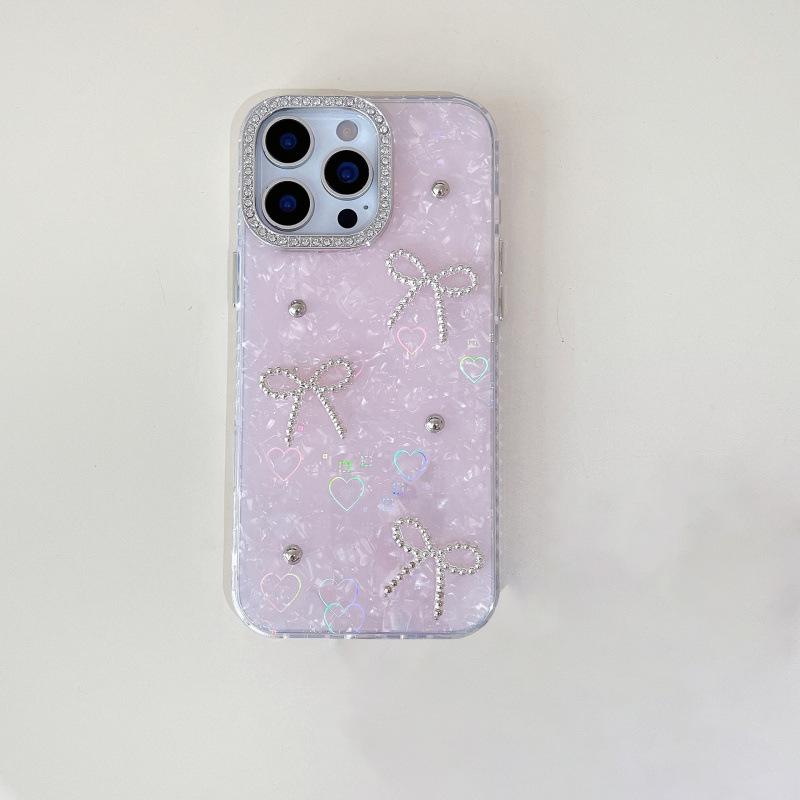 

Pearl Shell Bracelet Phone Case for Apple iPhone 11/13/15/17 Pro Max - Elegant Design for Women iPhone 14 Pro Max