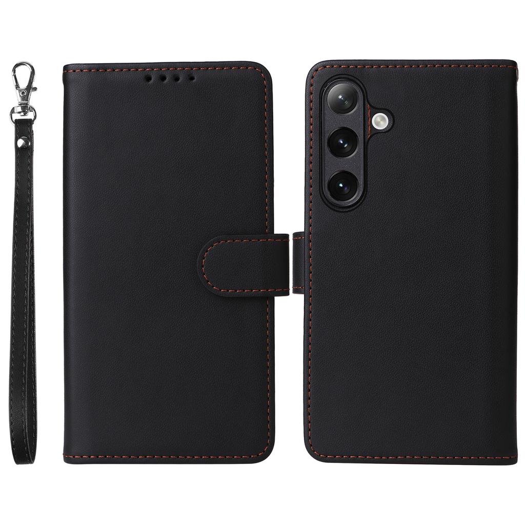 For Samsung Galaxy S24+ Magnetic Case BETOPNICE Detachable PU Leather Phone Cover with Strap