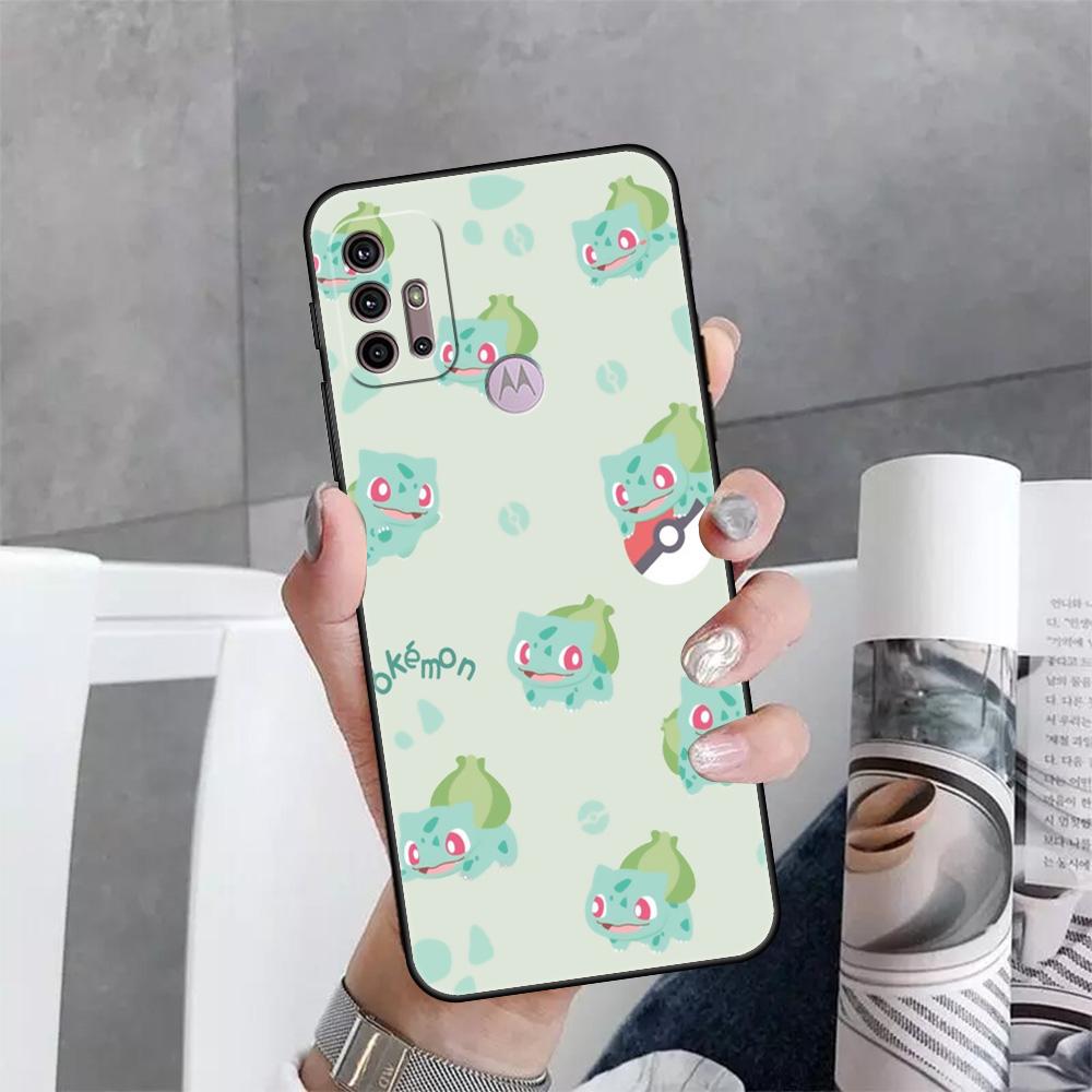 Pouzdro pro Motorola G30 One Fusion Plus G9 Play G60 E30 G8 Power Lite G50 Edge 20 Hyper G200 Kryt na telefon Pokemon Funda Capa