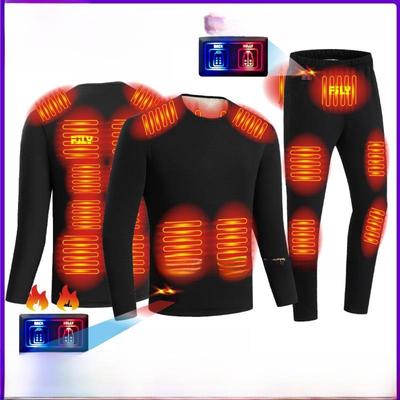 Smart Electric Heated Winter Suit: Includes Warming Cotton-Padded Clothes & Cold-Proof Temperature-Controlled Underwear and Pants