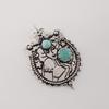 Natural Amazonite Gemstone Silver Pendant 1.9" 925 Sterling Silver Women Jewelry For Special Occasion CP-44-26