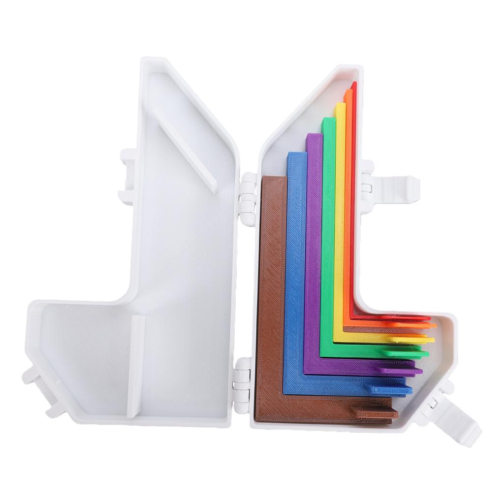 7pcs Paper Crafting Alignment Guide Scrapbook Alignment Tool Set with Storage Box