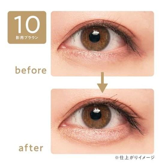 Cezanne Draw Double Eyeliner 10 Shadow Brown Emphasizes Eyelids Liquid