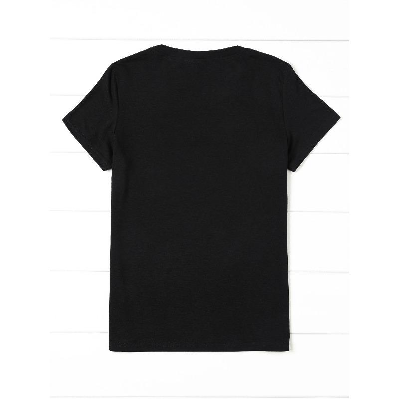 European Sizes Simple Hearts Graphic Print T-shirt, Short Sleeve Crew Neck Casual Top for Summer & Spring, Women's Clothing