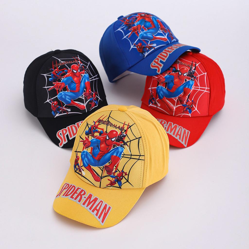 Spider Man Pattern Cartoon Kids Baseball Cap With Sunshade For Spring Outdoor Play