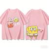 Retro Spongebob Printed Childrens Family Tshirt Unisexs Harajuku Cotton Casual Comfort Tshirt