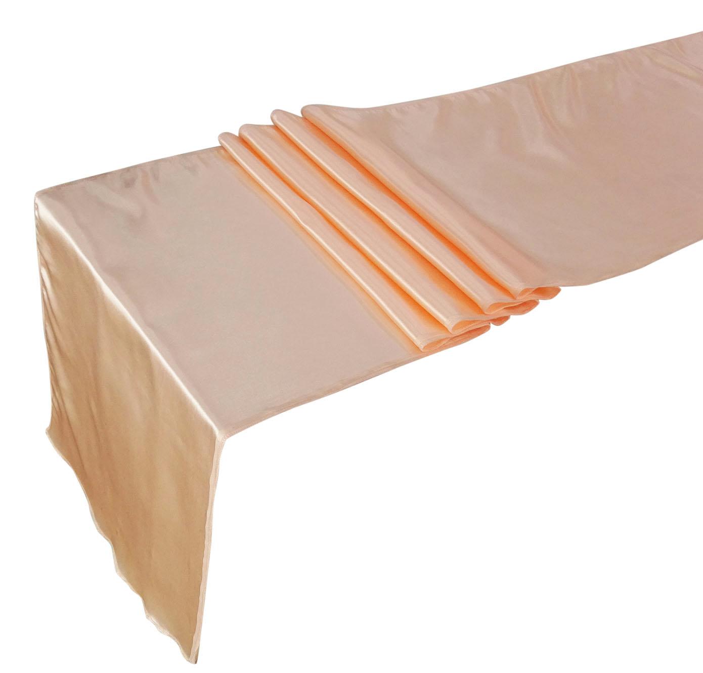 

10 шт. Сатинова доріжка на стіл Весільна вечірка Банкетна прикраса 12 x 108 - Смарагдовий помаранчевий