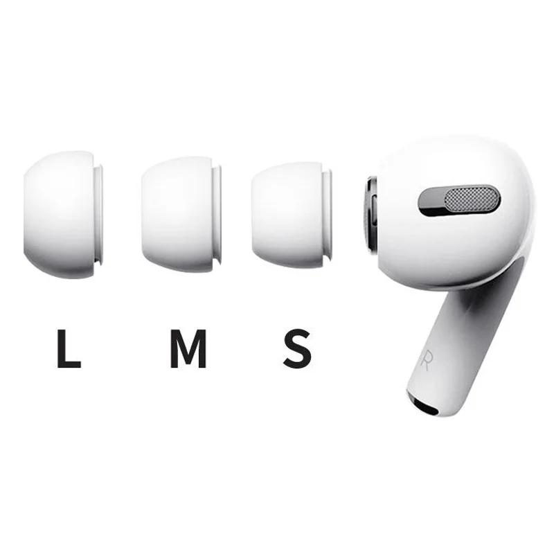1set Memory Foam Ear Pads For Airpods Pro Wireless Bluetooth Earphones Silicone Ear Covers Caps Earphone Earpads Eartips
