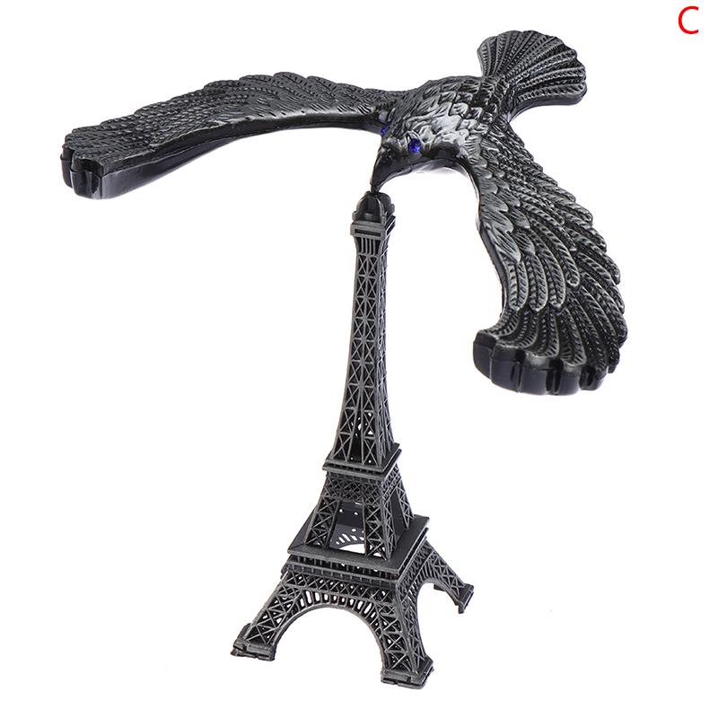 Alloy Tower Model Balance Eagle Bird Miniature Figurines Decompression Toy