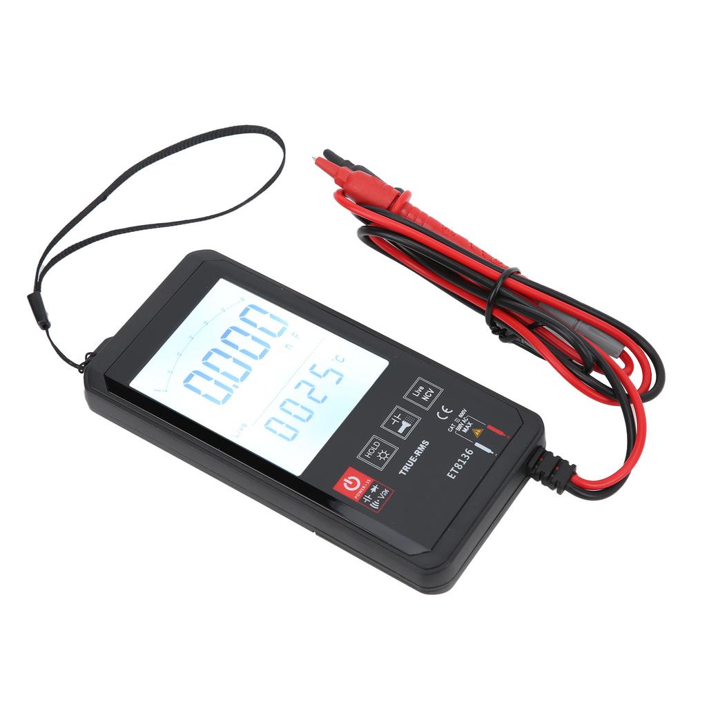 ET8136 Digital Multimeter with Touch Screen FullAutomatic DC AC Voltage Resistance Capacitance Tester