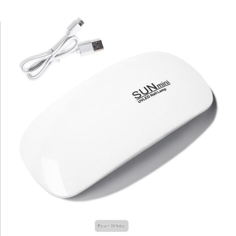 Mini UV LED Nail Lamp 6W For Curing Nail Gel Polish Portable Foldable 45s/60s Timing Manicure Dry Machine Nail Art Drying Tool