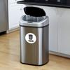 6Pcs Diameter 5Inch Pvc Recycle Trash Bin Sticker Vinyl Stickers Decals For Label Bins, Containers, Garbage Cans Home Decor