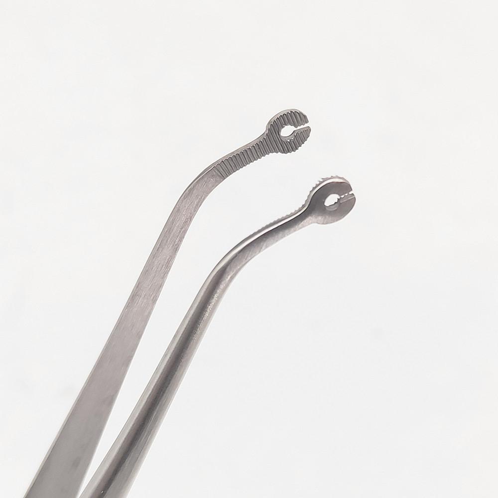Dental Chirurgische Naht Pinzette Spitze Mit Loch Betrieb Nähen Pinzette College Pinzette Baumwolle Dressing Pinzette Gezahnte Spitze Zahnarzt Werkzeuge