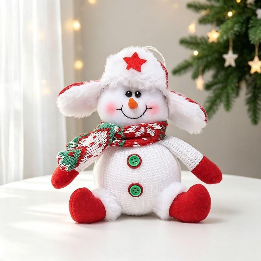Cartoon Santa Claus Pendant Elk Merry Christmas Decoration Christmas Doll Ornament  New Year Decor