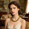 Non-fading Necklace Colorful Beaded Choker Resin Beads Boho Chunky Fashionable