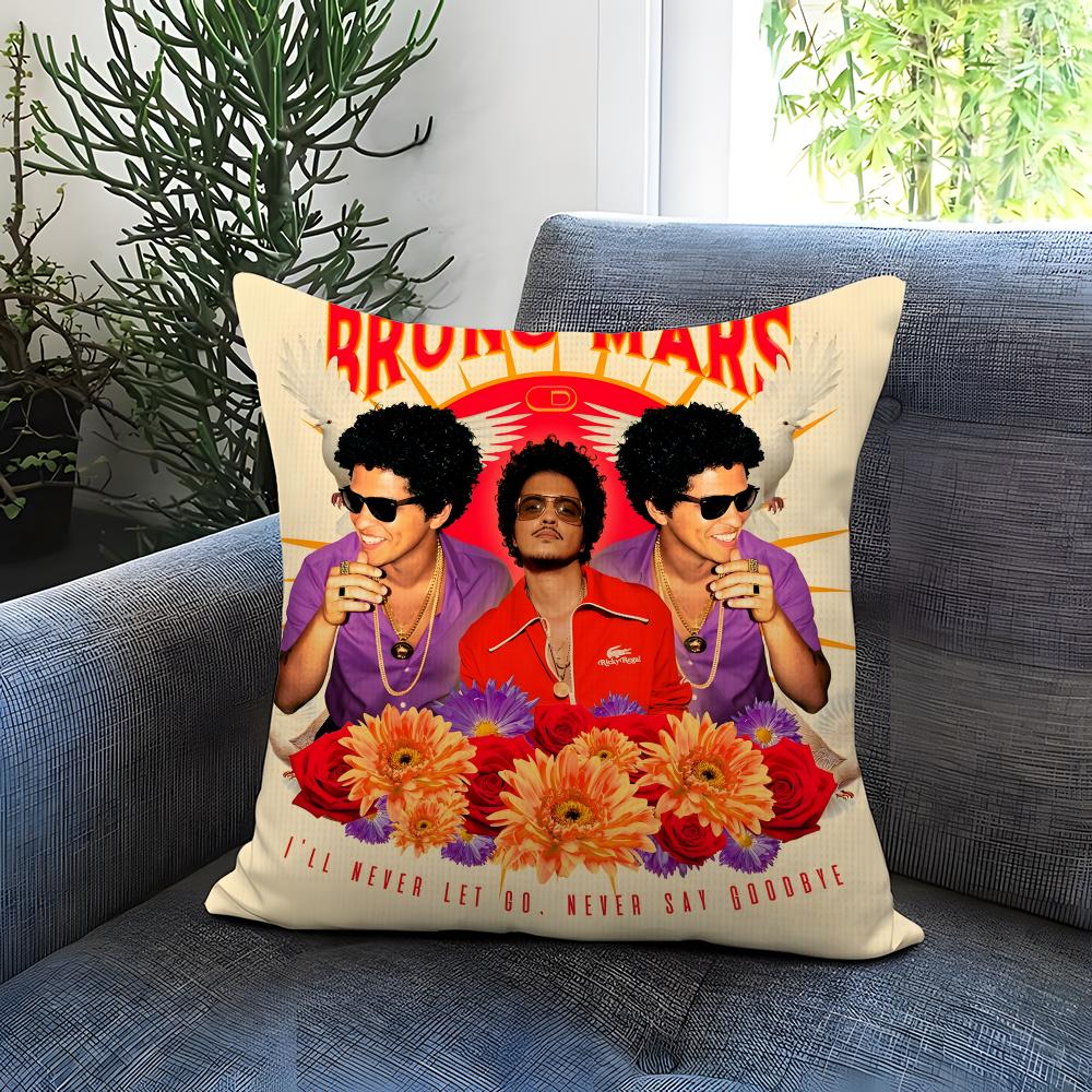 Popular Bbruno Marses Cushion Cover Comfortable Reversible Pillow Cover Ideal for Car Sofa Bedroom  Beyond