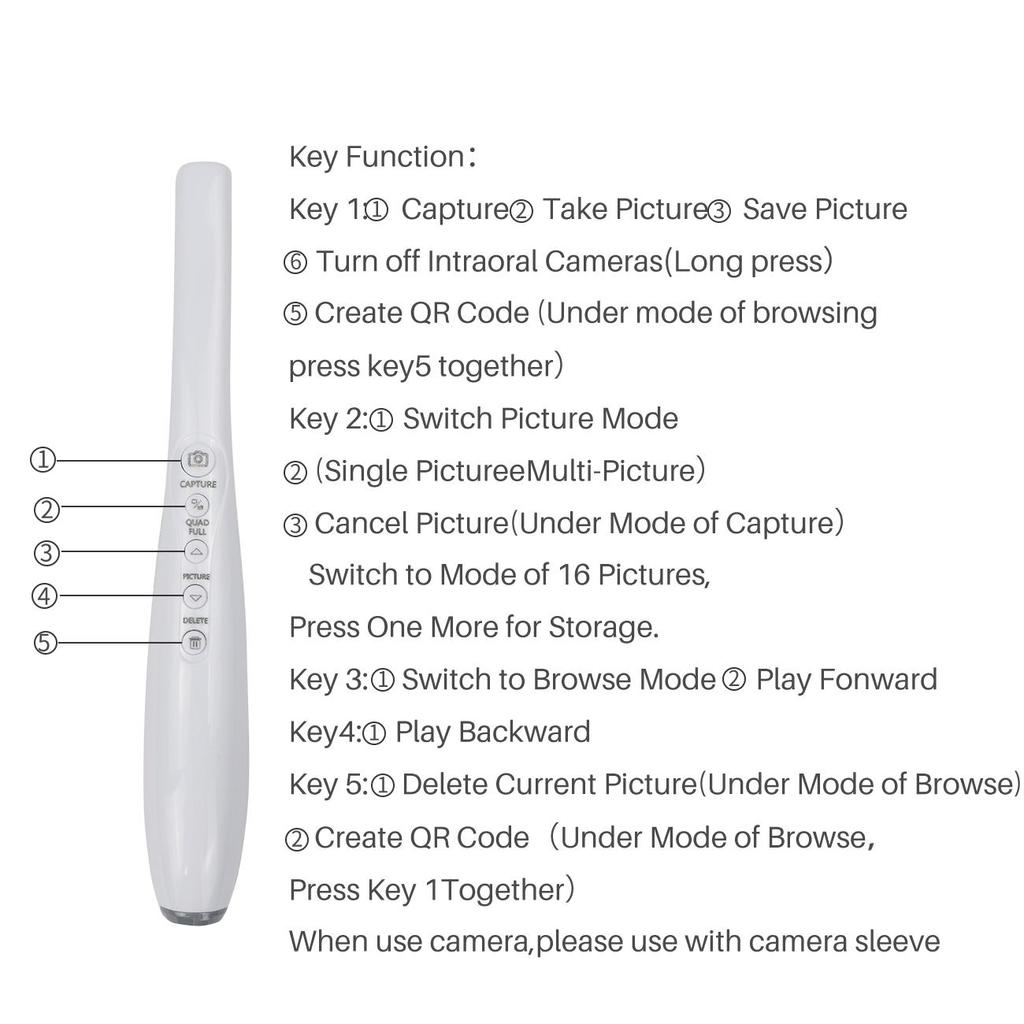 Dental Split Oral Viewer Intraoral Camera 10.0 Mega Pixel HD WiFi 6 LED Dental Equipment Oral Inspection Tool