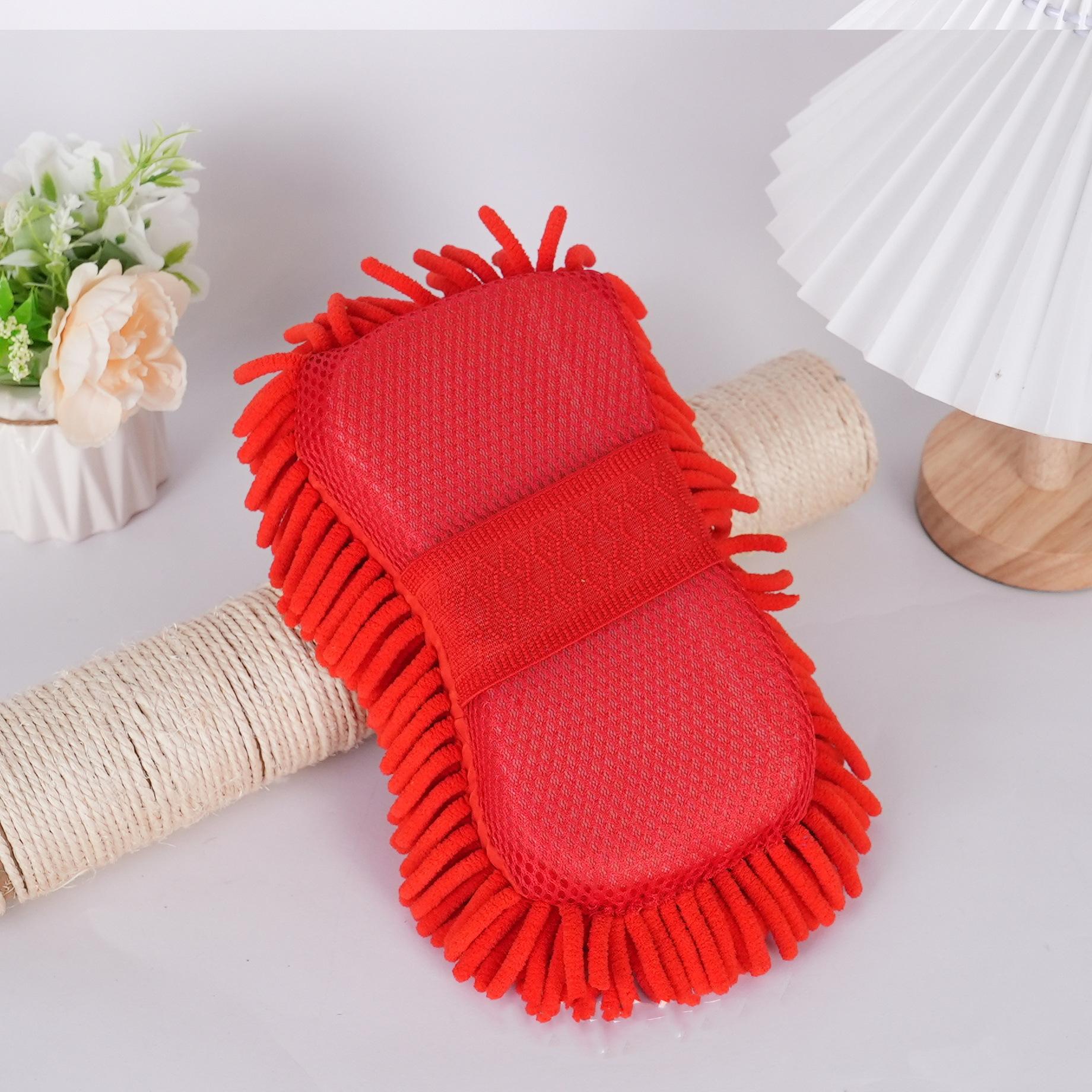 Car Wash Sponge (Red) - Soft Cleaning Sponge for Cars, Trucks, and SUVs One Size