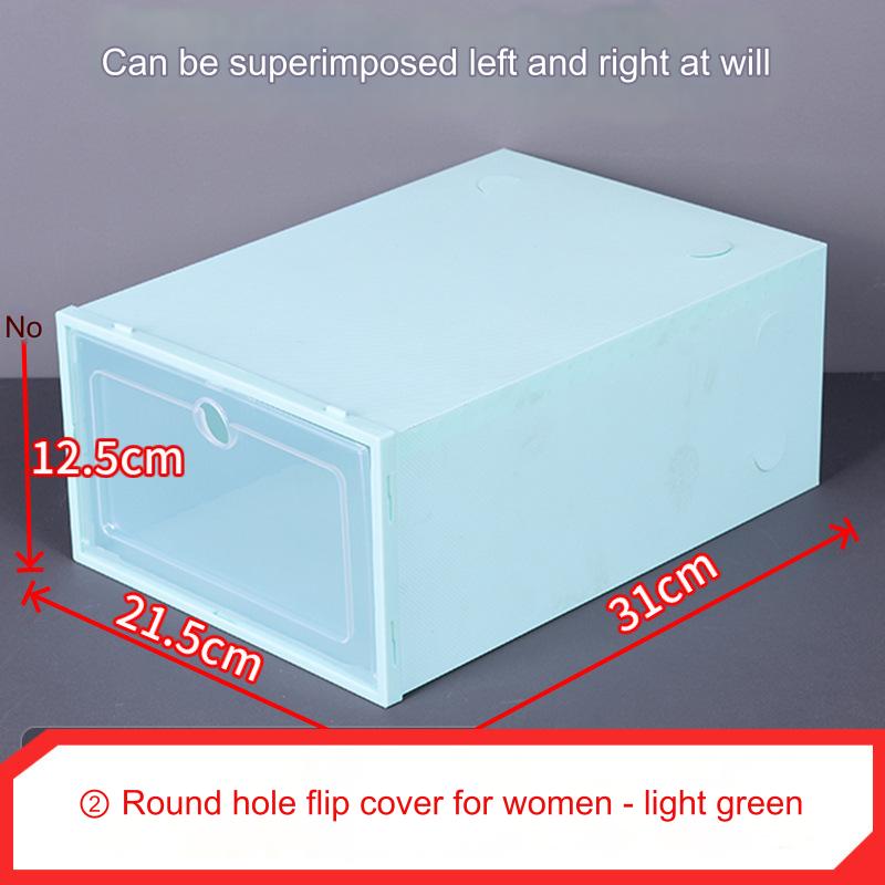 Shoe Organizer Stackable Shoe Storage Boxes Drawer Type Front Opening Shoe Rack Organizer Cabinet Shoes Container Thick Plastic
