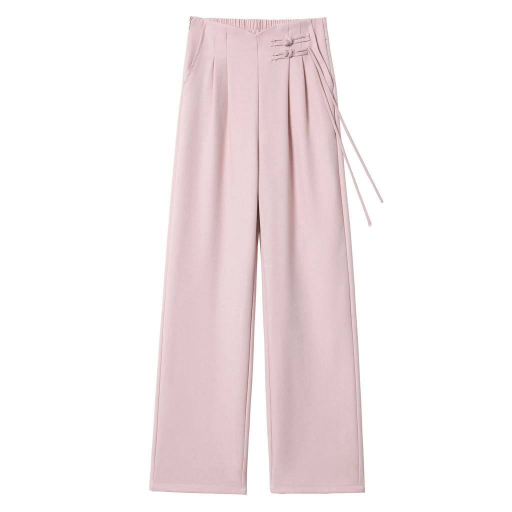 Pantalones anchos de lino elegantes y cómodos para mujer, de cintura alta y perfectos para el verano