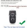 SANRILY Weiche TPU 6-Tasten Schlüsselanhängerhülle für Dodge Ram 1500 2019-2022 Vollschutz Keyless Smart Key Hülle mit Schlüsselring Blau