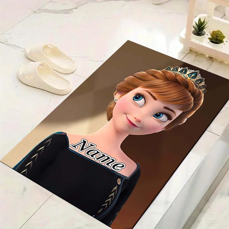Custom 1Pc Elsa'S Frozen Fantasy Rug Office Carpet Indoor Outdoor Entrance Doormat Nonslip Soft And Comfortable Living Room D91664