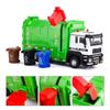 1/32 City Garbage Truck Car Model Diecast Metal Garbage Sorting Sanitation Vehicle Car Model Sound and Light Childrens Toys Gift