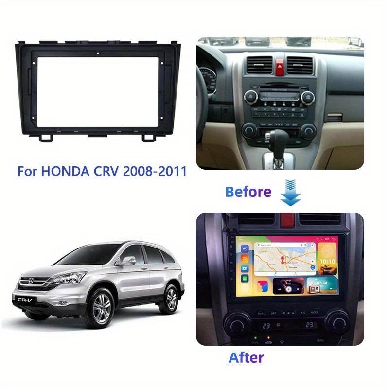 2 Din Fascia for HONDA CRV CR-V 2007-2011 Car Dash Panel Install Trim Frame Kit, Plastic, No Battery