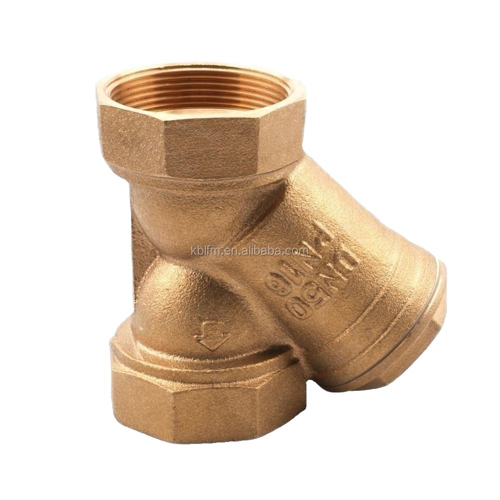 Brass Angle Hydraulic Medium Pressure Water Strainer Mesh Filter Valve with Female Thread and 1 Year Warranty