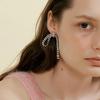 Tie Earring (Silver)