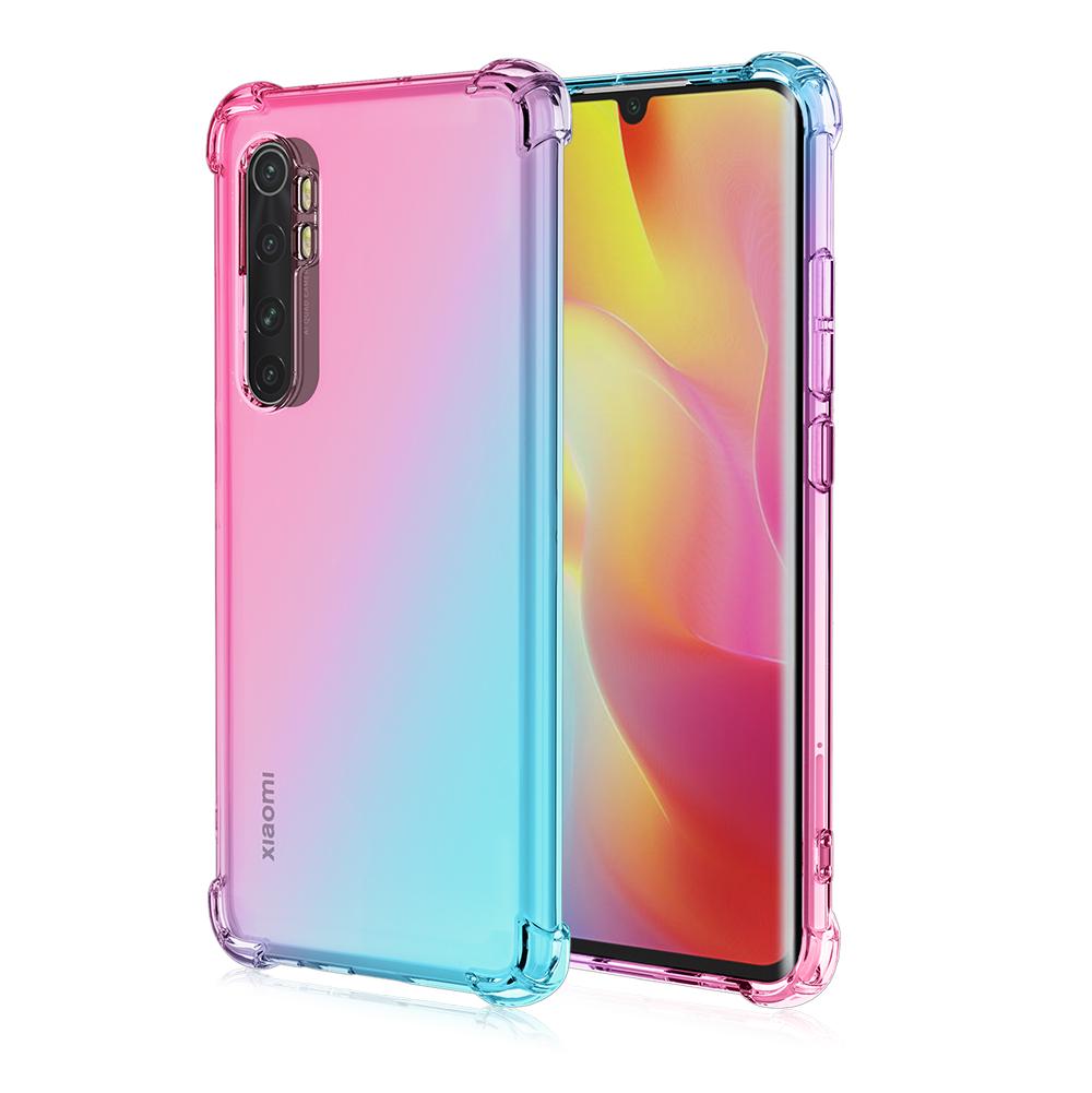 Clear Cute Gradient Phone Case Slim Anti Scratch Flexibilní TPU kryt Nárazuvzdorný ochranný obal pro Xiaomi 12 Lite 13 Pro 14 Ultra CC9e A3 Poco C50