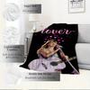 1pc Taylor Swift Print Flannel Blanket -Suitable for All Seasons, Perfect for Home, Travel, or Camping - 061308