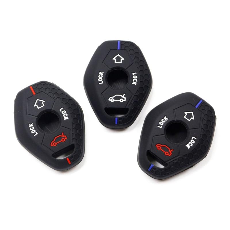 Remote Key Cover Protective Shell Full Protection Key Fob Case Scratchproof Protector Silicone Car Key Case for E46