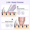 Dual-Head Hair Trimmer 2-in-1 Bikini Shaver With Ceramic Blade Heads Women's Electric Razor Painless Hair Remover Body Trimmer
