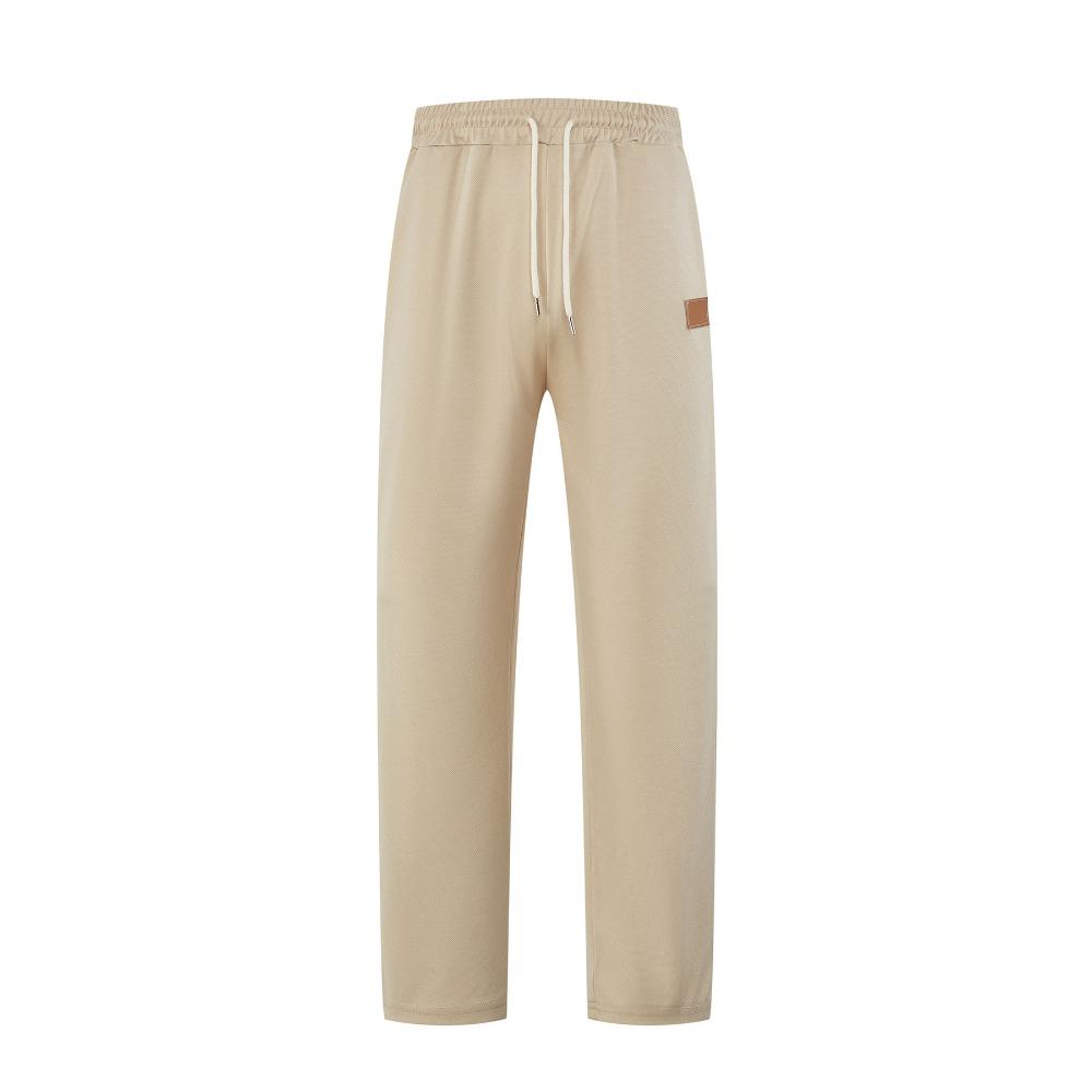 Men's casual trousers; spring/autumn sports trousers; elasticated waist trousers; plain-coloured long trousers
