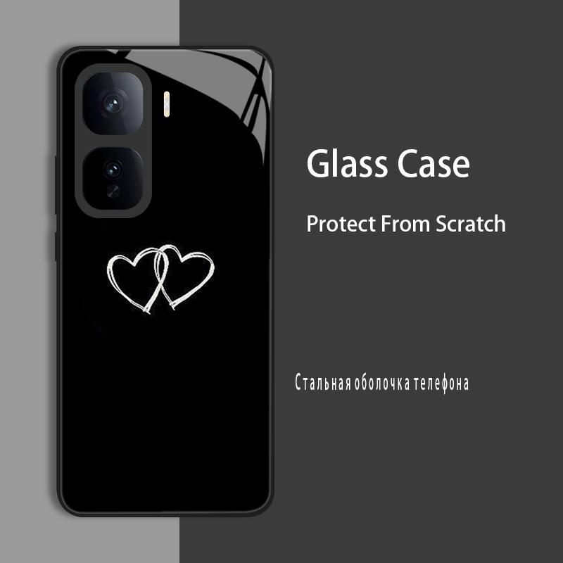 For Vivo IQOO Neo 10 Pro Neo10 Case Cover Tempered Glass Case Hard CoqueBumper For iQOO Z9 Turbo Z9S Pro Z9X Protect Case
